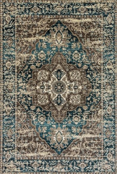 Dynamic Rugs ZODIAC 6623-950 Grey and Blue